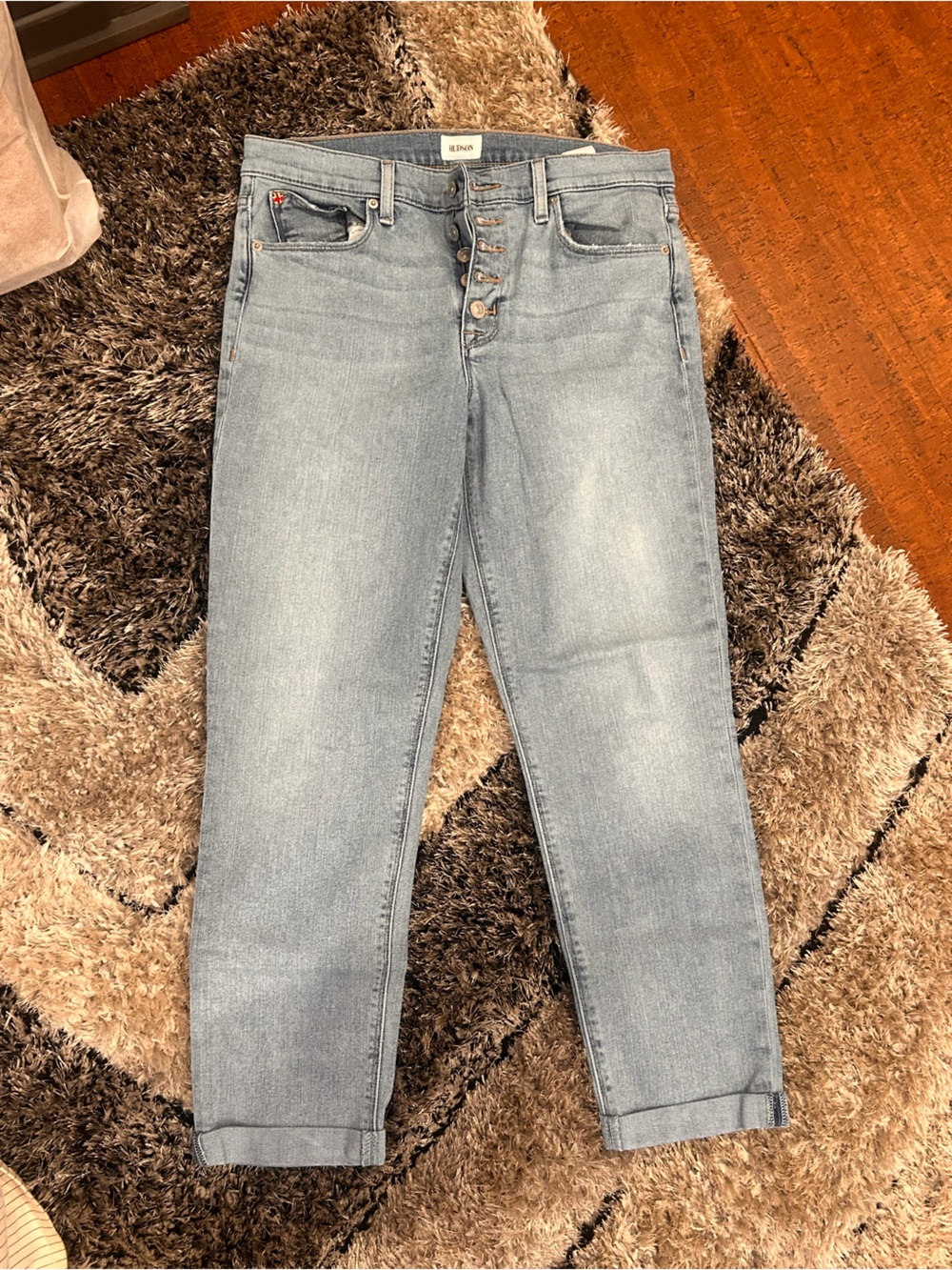 Hudson Jeans Light Wash Boyfriend Jeans